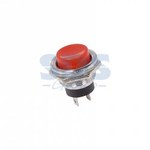Выключатель-кнопка  металл 220V 2А (2с) (ON)-OFF  ?16.2  красная  (RWD-306)  REXANT