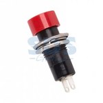 Выключатель-кнопка 250V 1А (2с) ON-OFF  красная  (PBS-16А)  REXANT (1/100)
