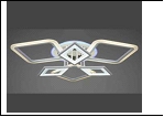 Люстра "LED 6" LED-Blu светильник потолочный 29700/3+3 (2) WT+CR(BL) LED 13/14/18W 6500/3000К 790*150  (дим)