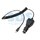 Автозарядка с индикатором mini USB (АЗУ) (5V, 2 000mA) шнур спираль до 2М REXANT