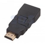 Переход. HDMI-HDMI  0.1м ПЕРЕХОДНИК  шт.HDMI - гн.HDMI  поворотный  GOLD  REXANT (1/10)