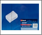 Компл. UCW-K14-CLEAR 025 POLYBAG Изолирующий зажим (заглушка) для светодиодной ленты 220В, 14-16х7мм, цвет прозрачный, 25 штук в пакете. TM Uniel., шк