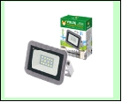 С/д прожектор  10,0Вт 6500K UNIEL с датчиком серый прожектор ULF-Q592 /DW SENSOR IP65 220-240B SILVER   движения и освещенности. Дневной свет (). Корп