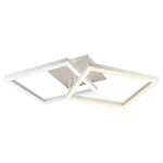 Люстра "LED 2" LED-3000К/4000К/6000К светильник потолочный 5917/2Y (2) WT LED 28W 3000/6500K 690*535*160 (дим)