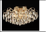 Люстра "хрусталь 6" LED-White светильник потолочный 45232/6+6 FGD E27 620*390  с ПДУ