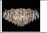 Люстра "хрусталь 8" LED-White светильник потолочный 45479/8+8 FGD E27+LED 720*410  с ПДУ