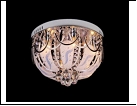 Люстра "зерк.круг.лепест. D=450" LED-White светильник потолочный 7105/6Y d450 E14 WT